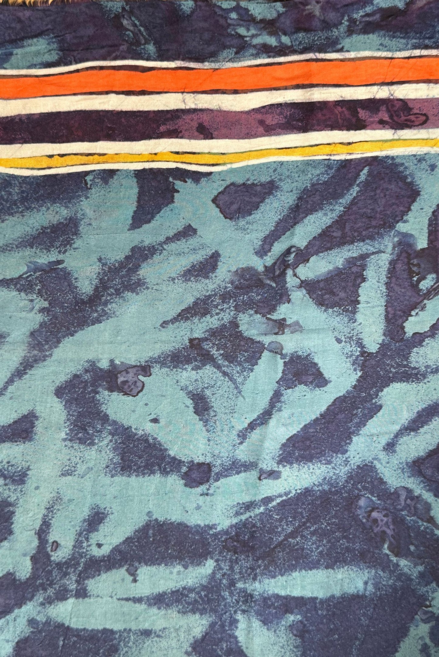 Indigo Garden Silk