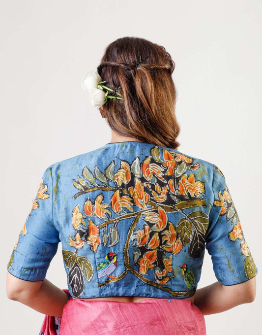 Tropical Melody Cotton Blouse