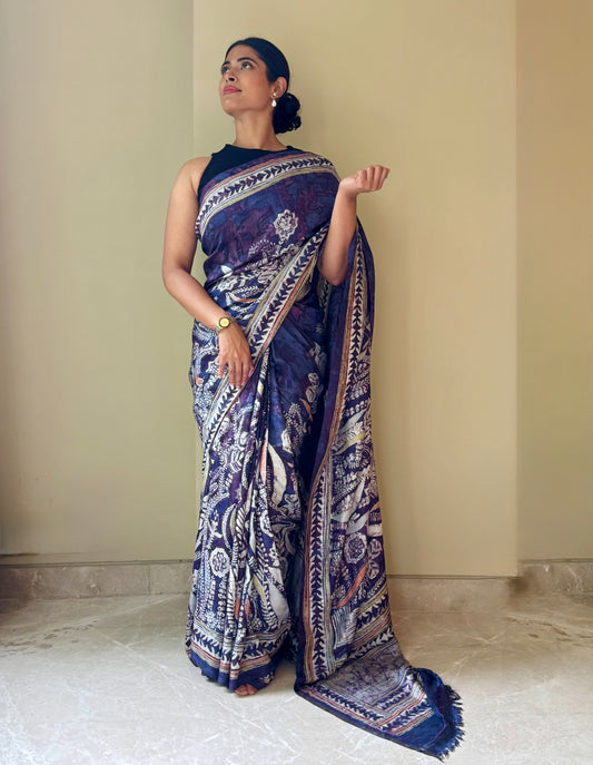 Noor-e-Raat, Velvet Twilight  Saree