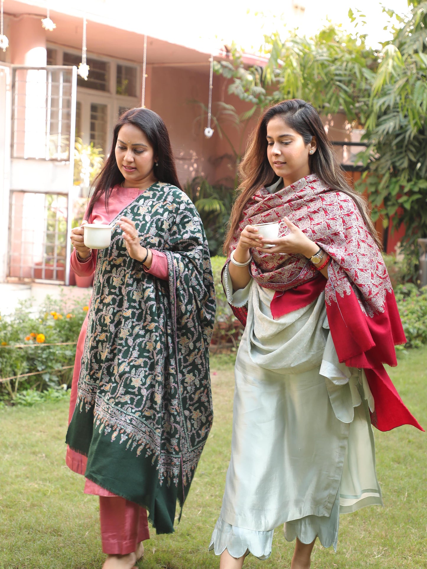 Kashmiri Zari Gul Shawl, Royale Wrap